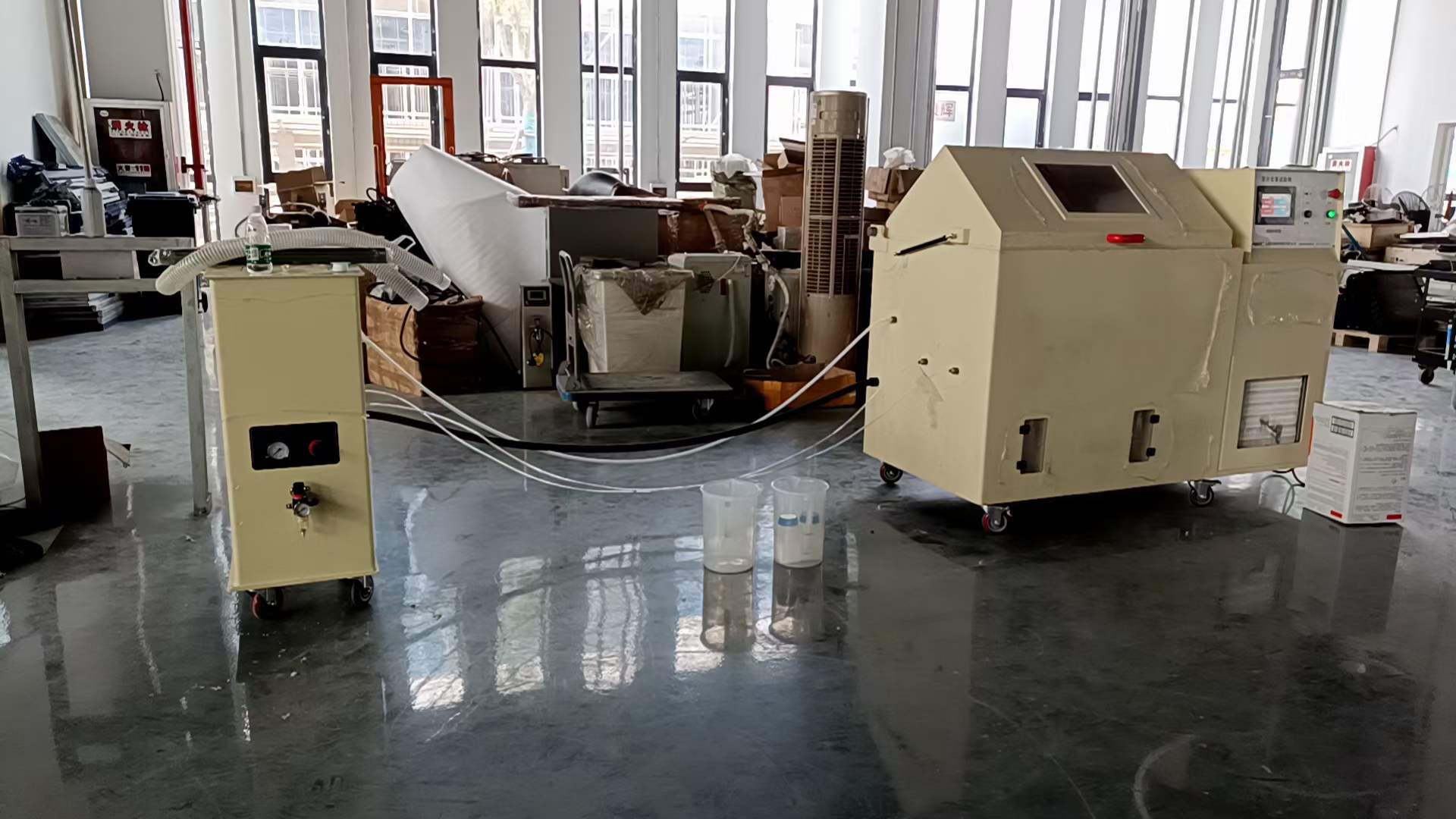 分體式復(fù)合鹽霧箱示意圖